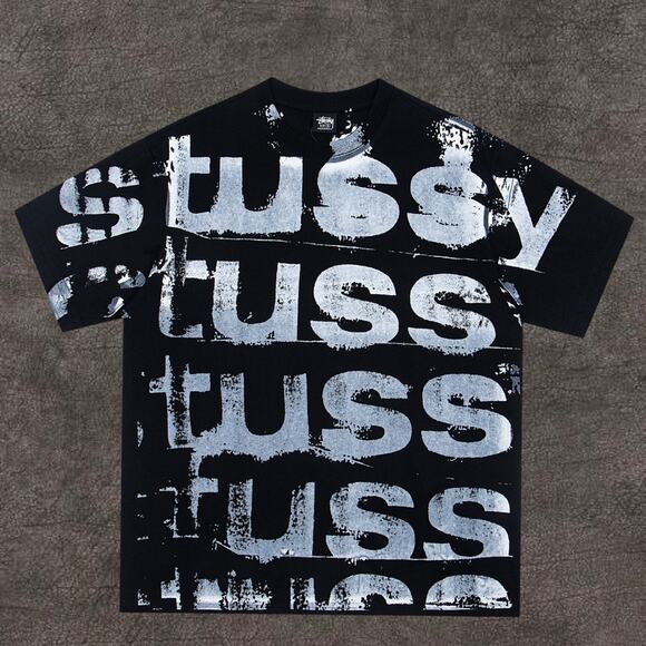 Stussy Men's Black Short-Sleeve T-Shirt - Picture 1 of 4